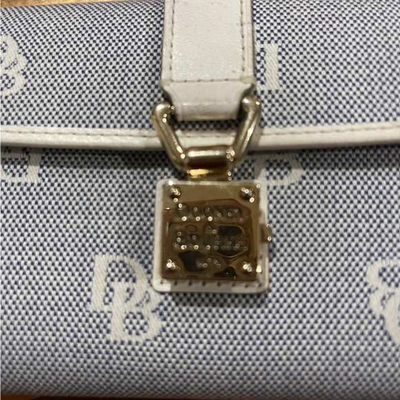 New Dooney & Bourke Signature Navy and White Wallet and checkbook case - Picture 3 of 8